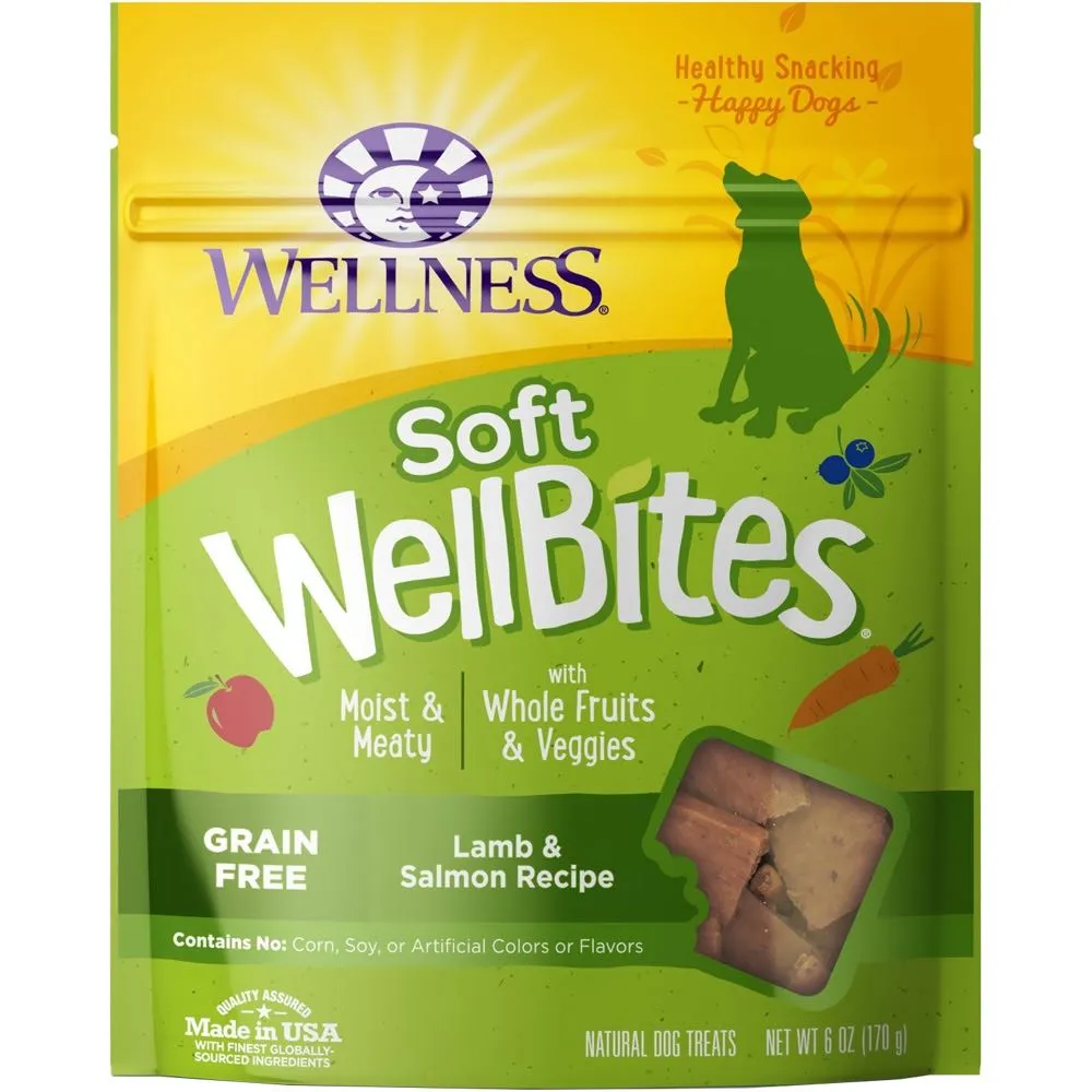 20% OFF: Wellness Rewarding Life (WellBites) Lamb & Salmon Recipe Grain Free Dog Treats 6oz