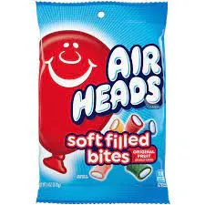 Airheads Soft Filled Bites Candy - 6oz Resealable Peg Bag