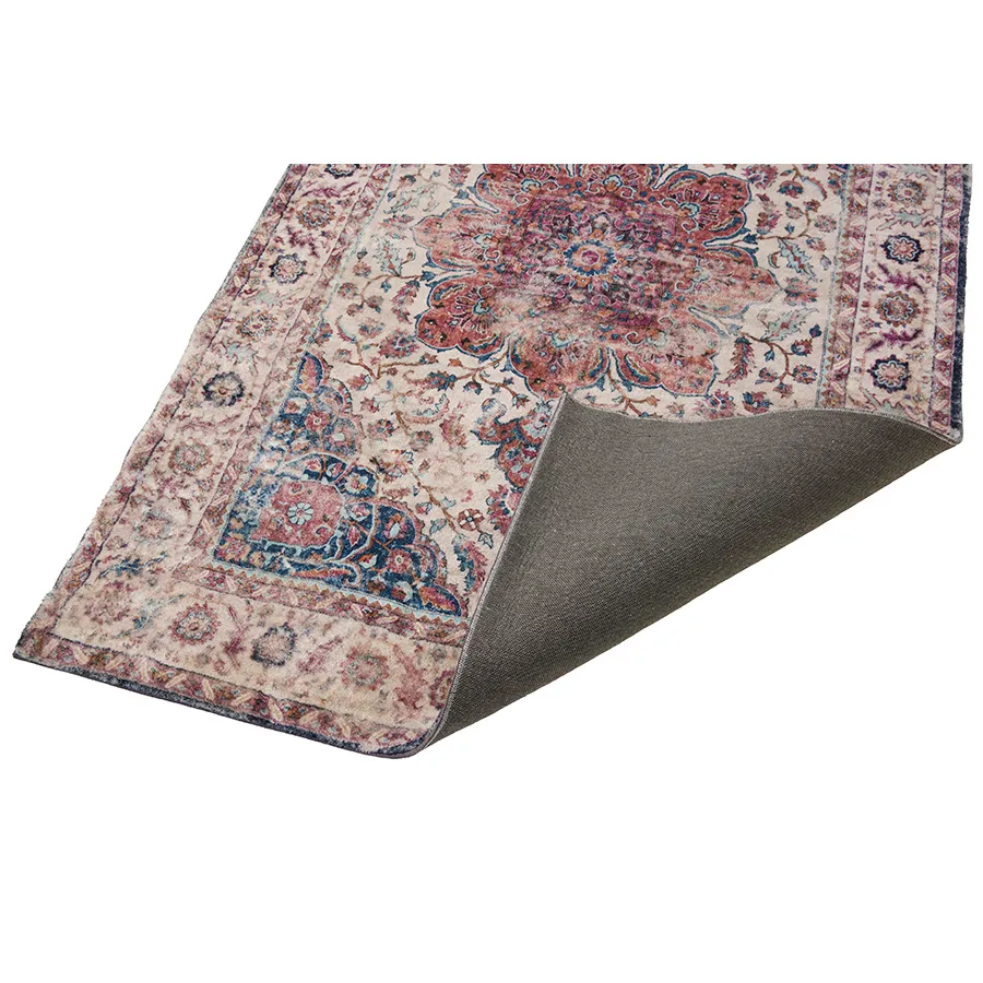 Babylon Multicolour Traditional Distressed Rug