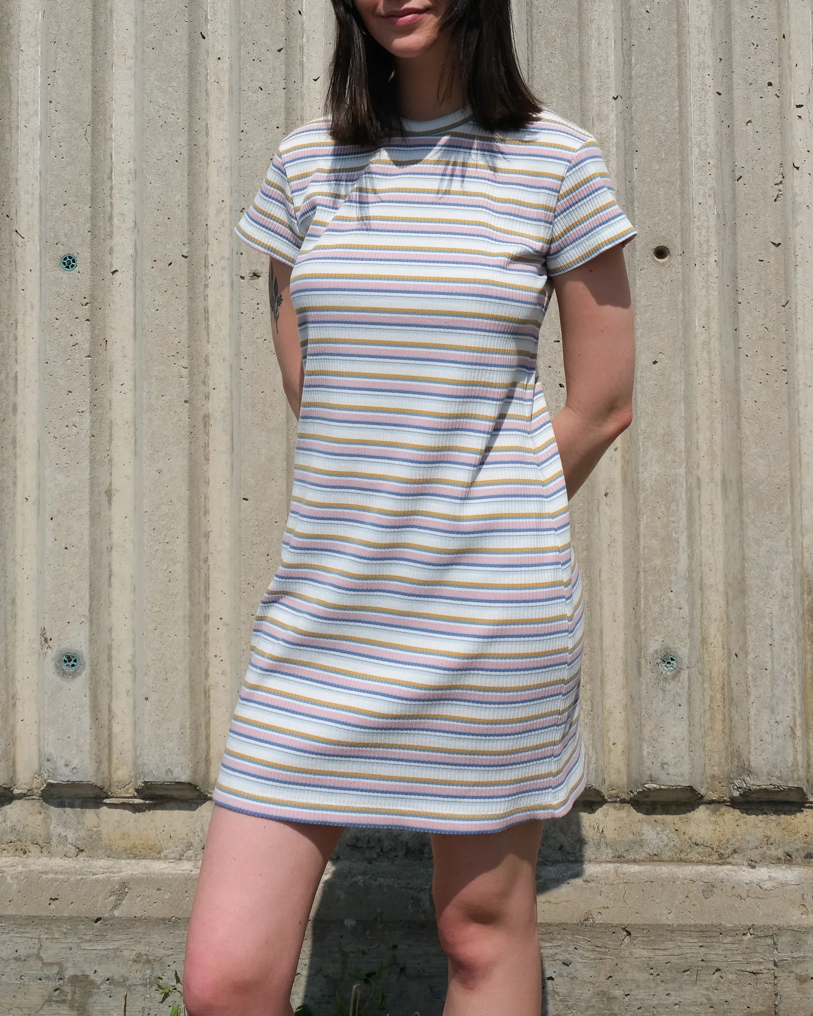 BROOKIE striped dress -XXL with tiny stain