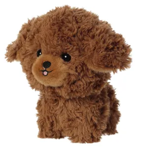 Brown Poodle Puppy Dog 7"