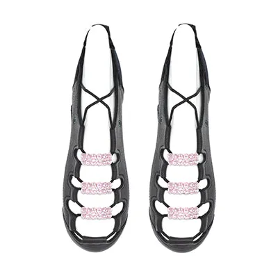 Buckles for Ghillies  - Mira - Light Rose Pink Diamente Irish Dance Pump Buckles