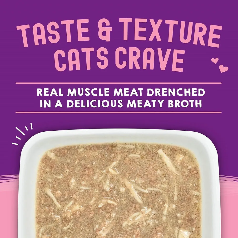 Carnivore Cravings Chicken & Salmon 100% Complete Balance Diet Recipe In Tasty Broth (Savory Shreds) Cat Pouch