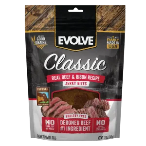 Classic Beef & Bison Jerky Bites | 12 oz | Evolve