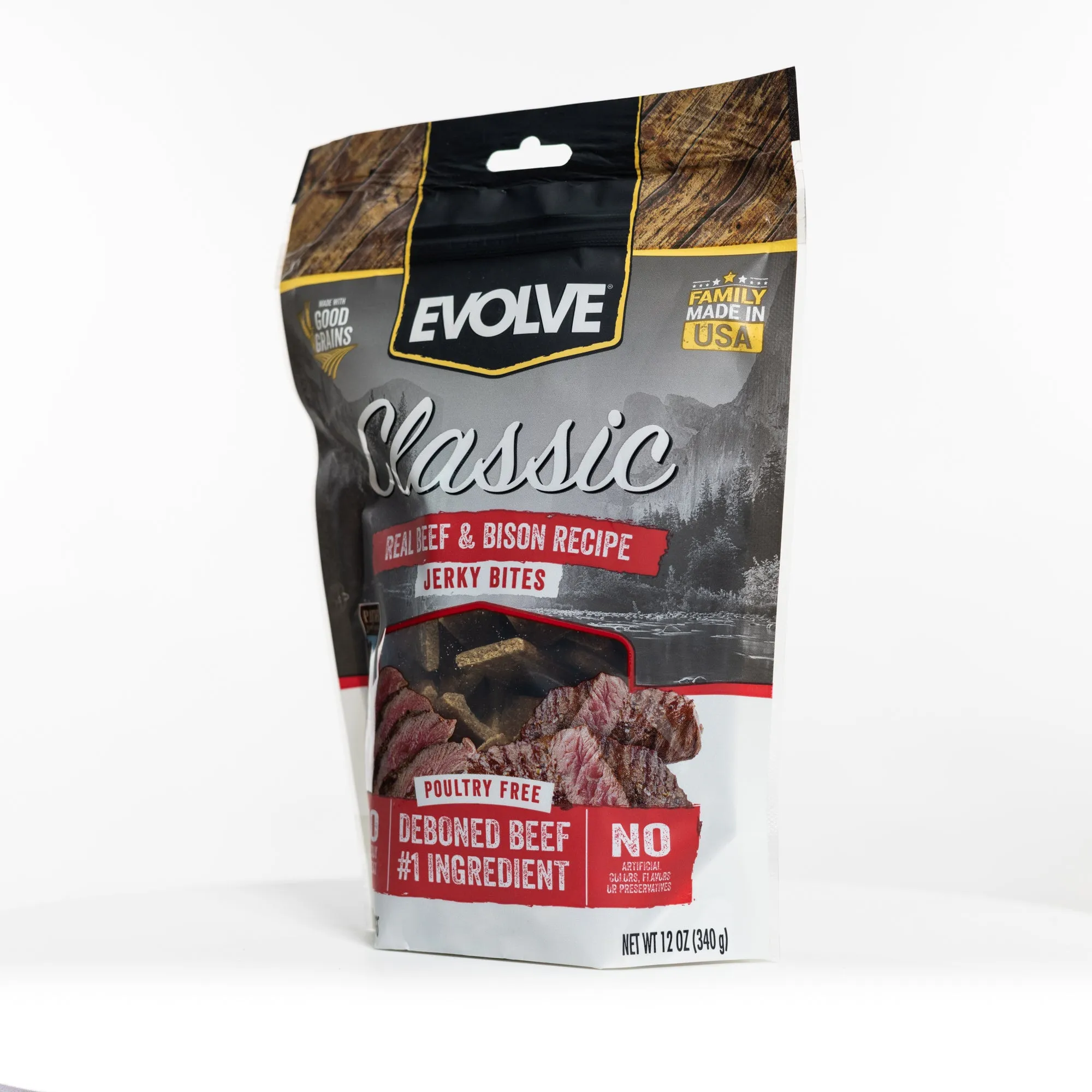 Classic Beef & Bison Jerky Bites | 12 oz | Evolve