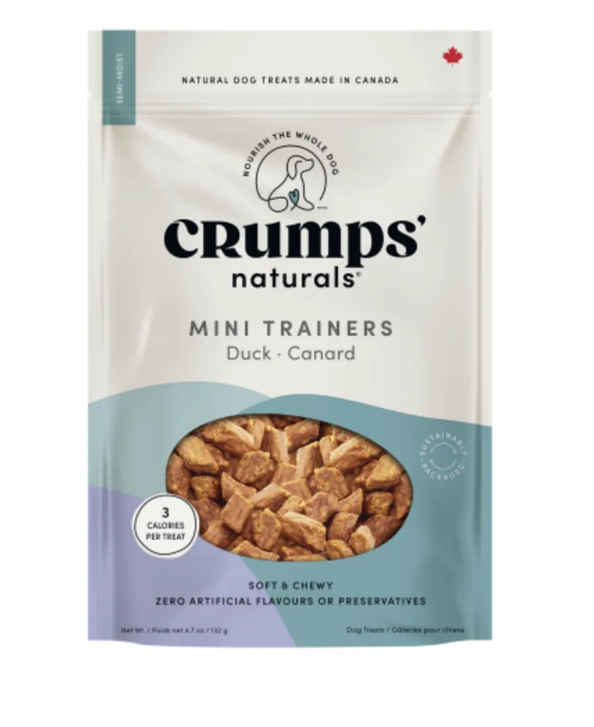 Crumps' Naturals Dog Mini Trainers Semi-Moist Duck 132g