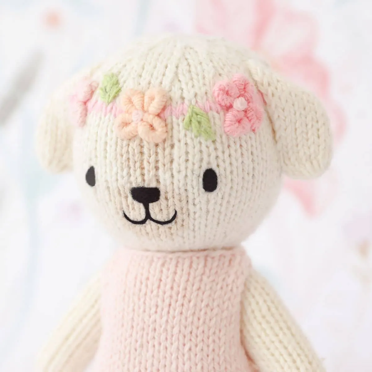 Cuddle   Kind Hand-Knit Doll - Tiny Charlotte the Dog