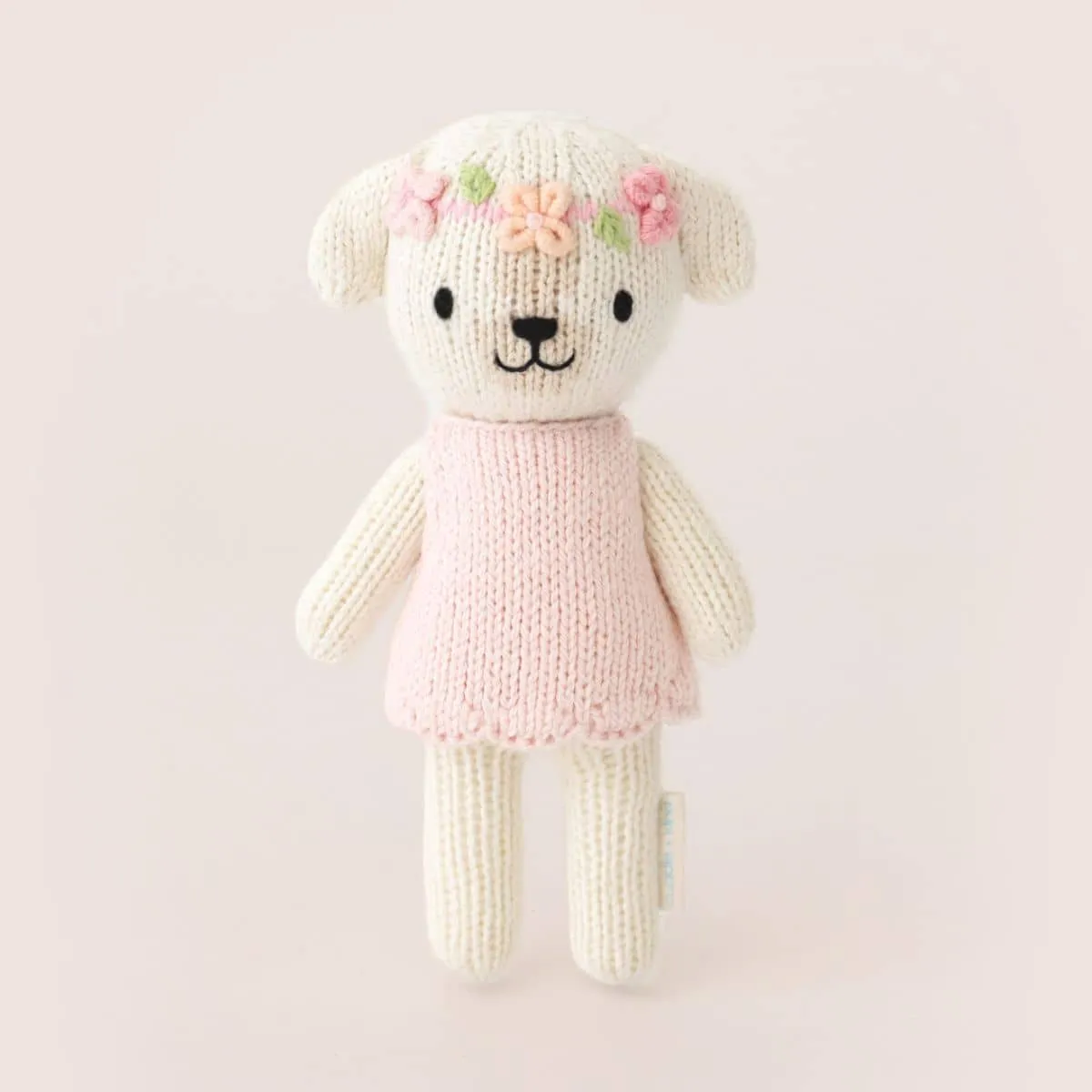 Cuddle   Kind Hand-Knit Doll - Tiny Charlotte the Dog