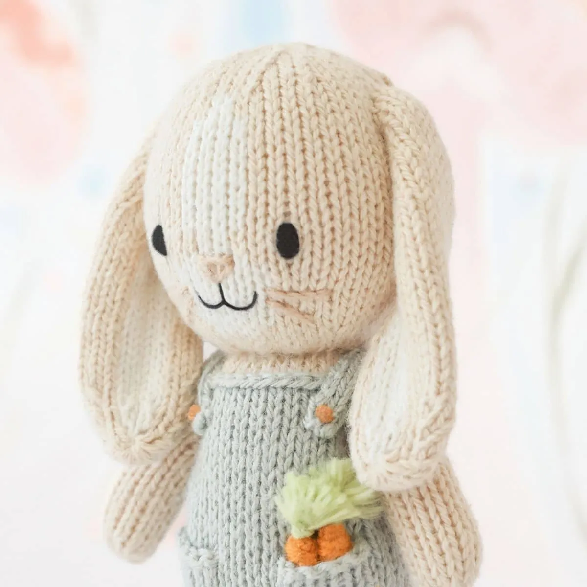 Cuddle   Kind Hand-Knit Doll - Tiny Henry the Bunny