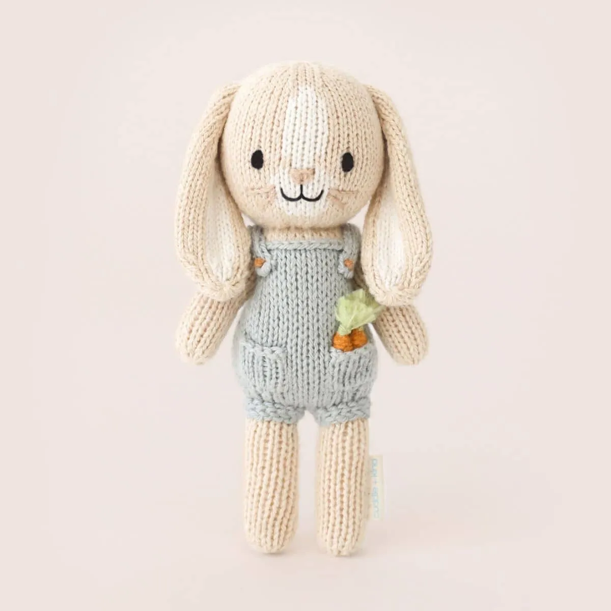 Cuddle   Kind Hand-Knit Doll - Tiny Henry the Bunny