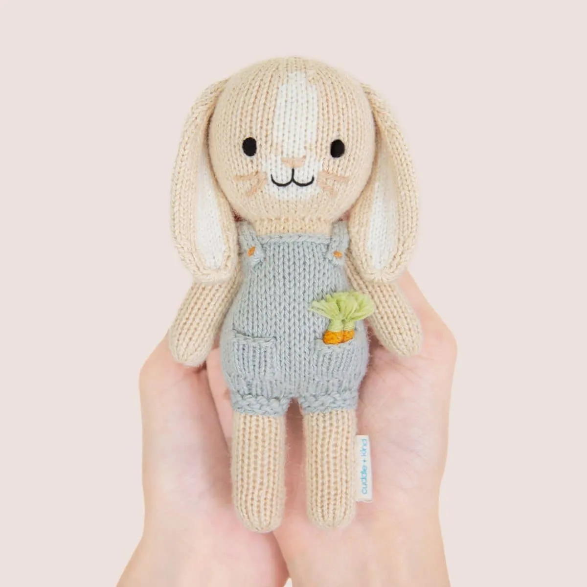 Cuddle   Kind Hand-Knit Doll - Tiny Henry the Bunny