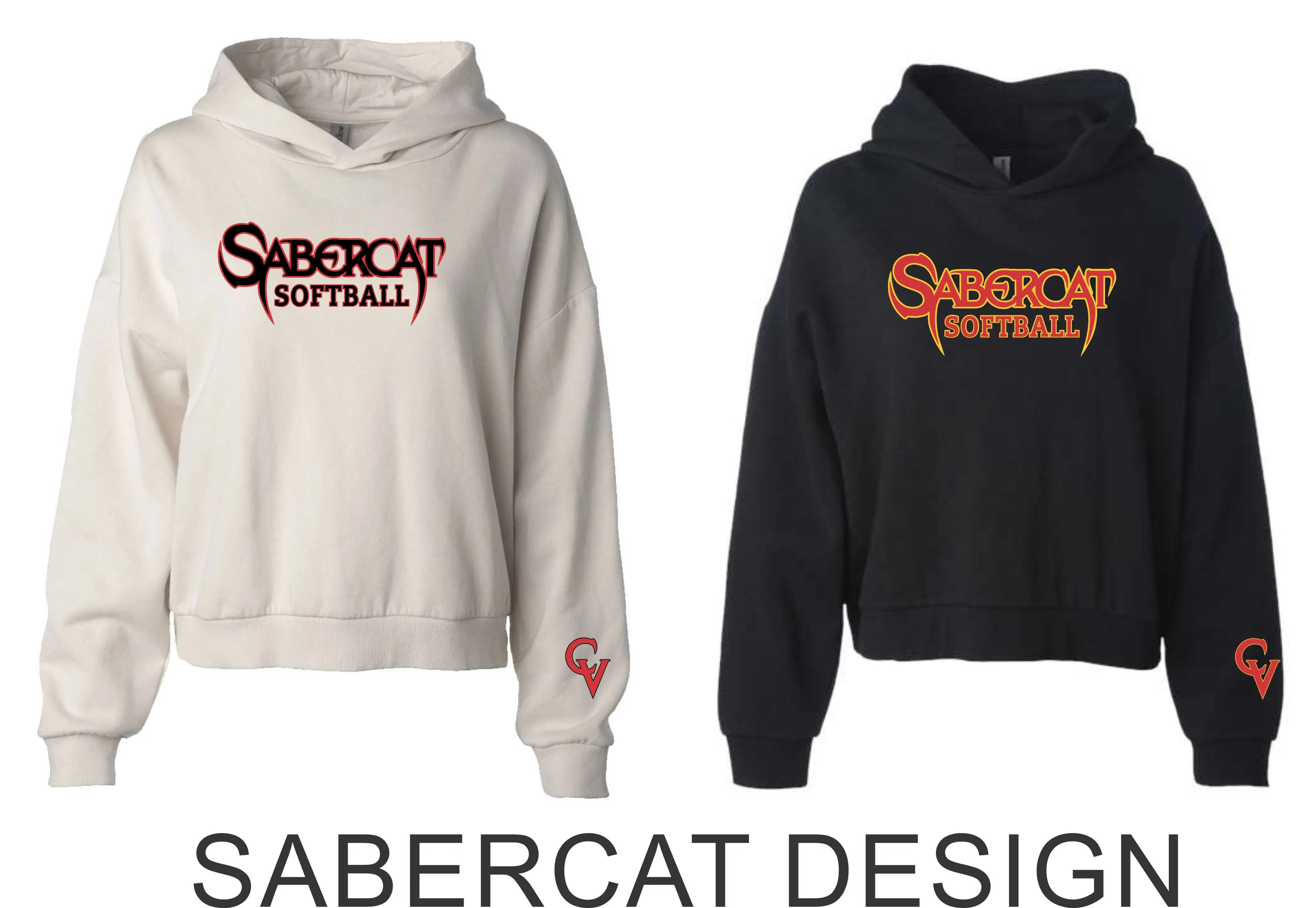 CV Softball Ladies Hoodie- 3 Designs