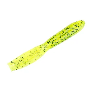 Denny Brauer&rsquo;s Flip-N-Tube Soft Lure - 4 1-2" Body Length, Chartreuse Pepper, Per 8