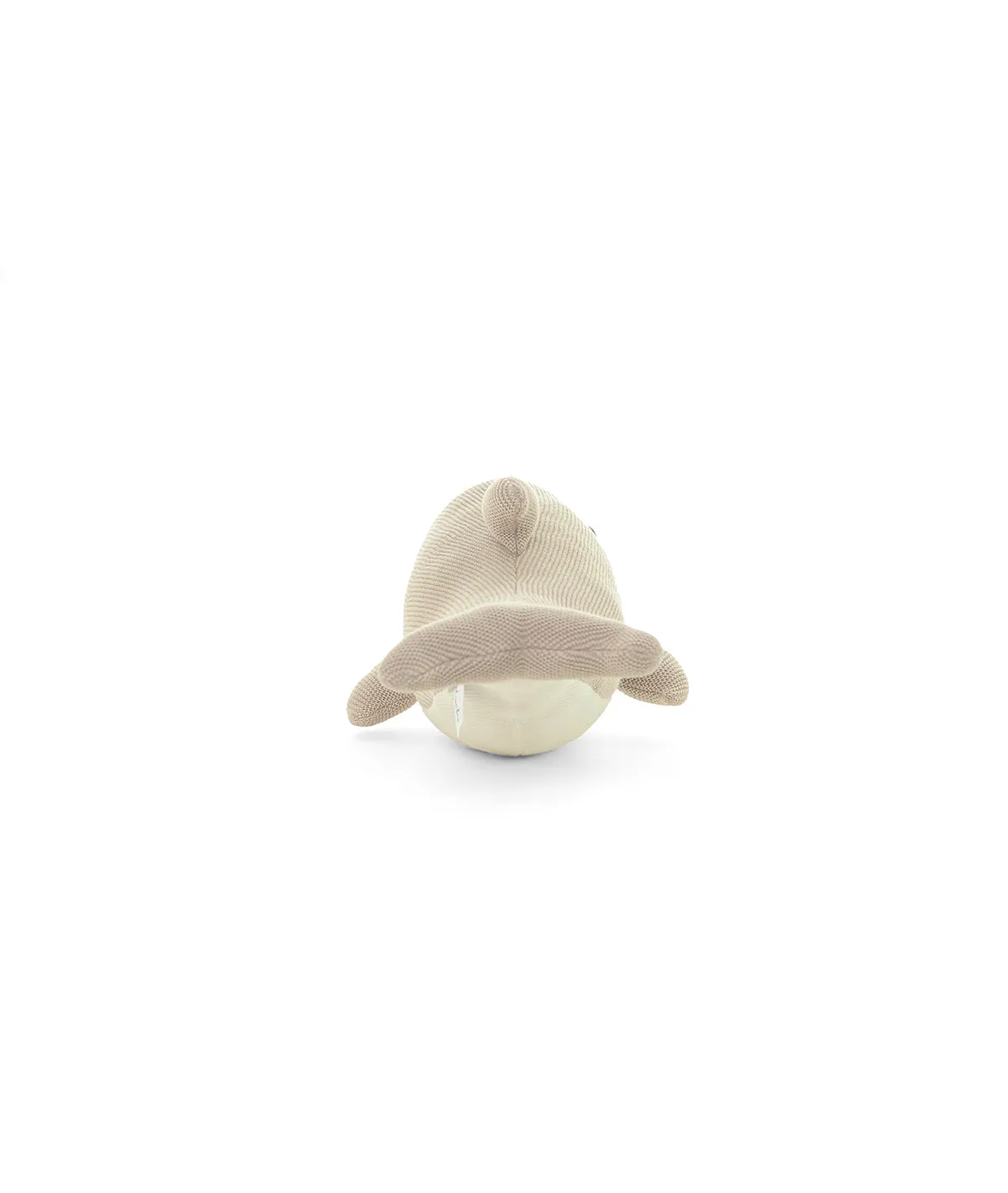 Fin Dolphin Cotton Knitted Stuffed Soft Toy (Pale Whisper & Ivory)