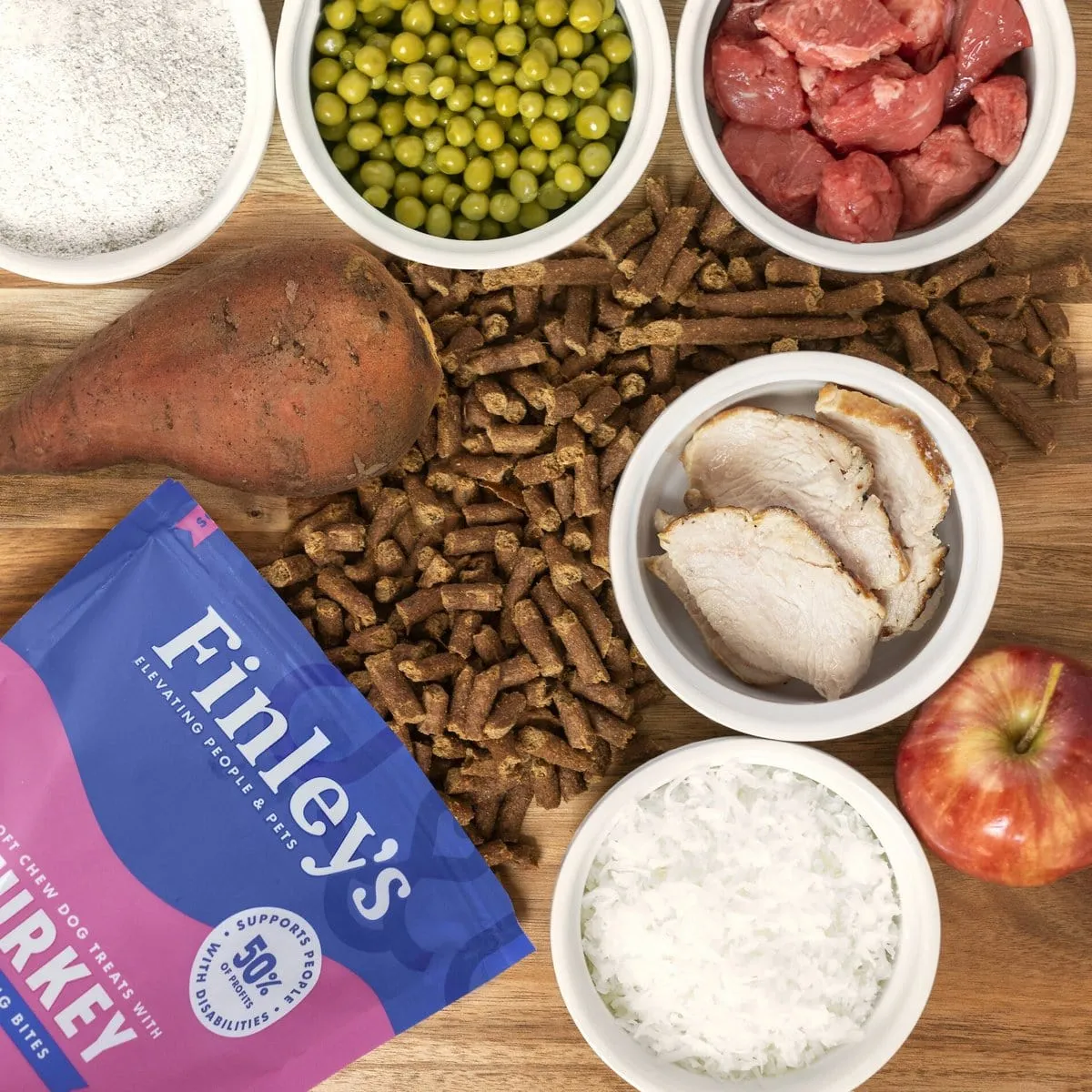 Finley's Barkery Turkey Recipe Training Bites Dog Treats