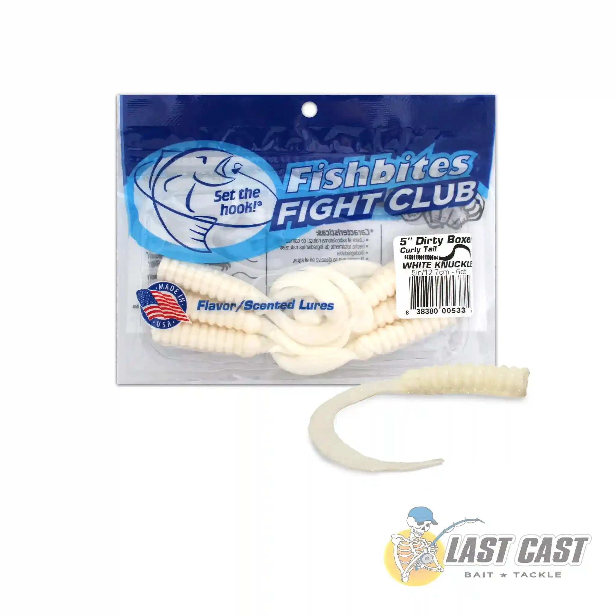 FISHBITES - FIGHT CLUB DIRTY BOXER CURLY TAIL LURES 5IN