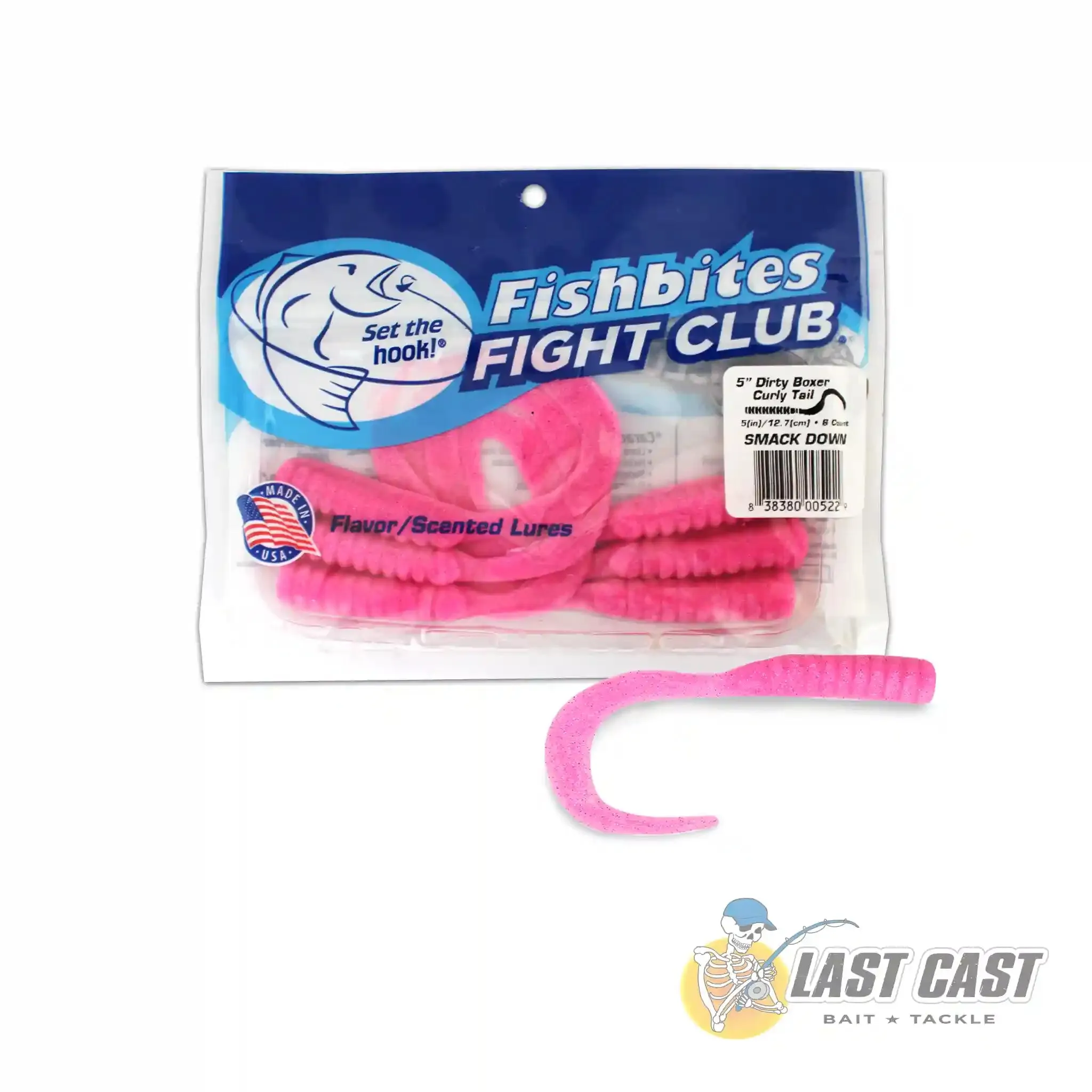 FISHBITES - FIGHT CLUB DIRTY BOXER CURLY TAIL LURES 5IN