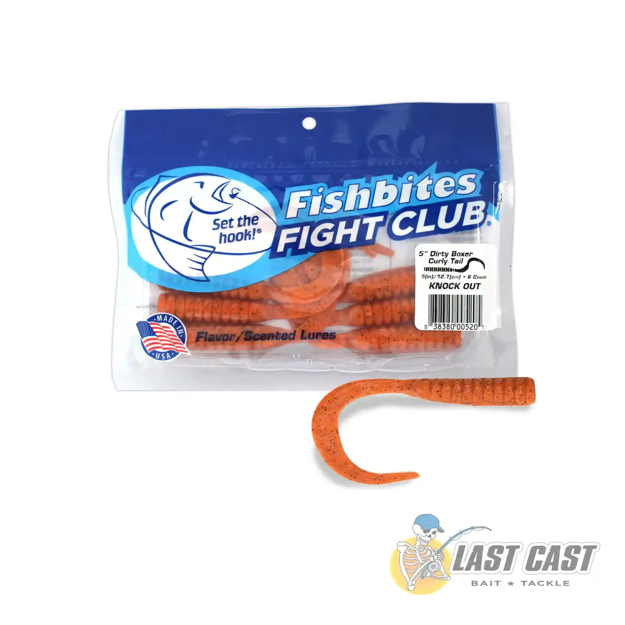 FISHBITES - FIGHT CLUB DIRTY BOXER CURLY TAIL LURES 5IN