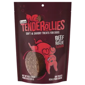 Fromm Beef-A-Rollie Tenderollies Dog Treats, 8 oz bag