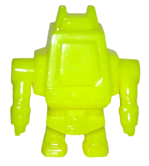 Gargamel Vendor Zero Bot Sofubi Yellow Robot Soft Vinyl Figure Designer Toy