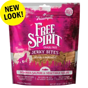 Grain Free Salmon and Vegetable Jerky Bites | 20 oz | Triumph