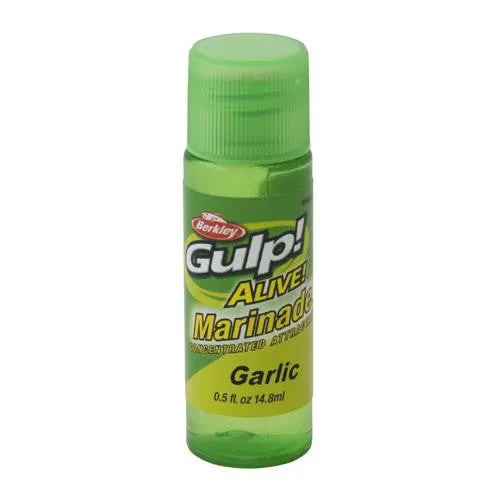 Gulp! Alive! Marinade Attractant - Garlic Scent-Flavor, 1-2 oz Bottle