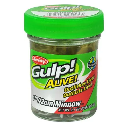 Gulp! Alive! Minnow Soft Bait - 1" Length, Smelt