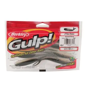 Gulp! Minnow Soft Bait - 4" Length, Emerald Shiner, Per 8