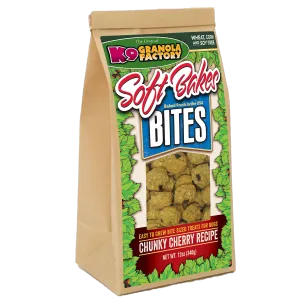 K9 Granola Factory Soft Bakes Bites, Chunky Cherry Recipe Dog Treats (12 oz)