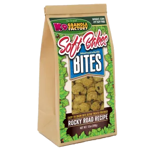 K9 Granola Factory Soft Bakes Bites, Rocky Road Recipe Dog Treats (12 oz)