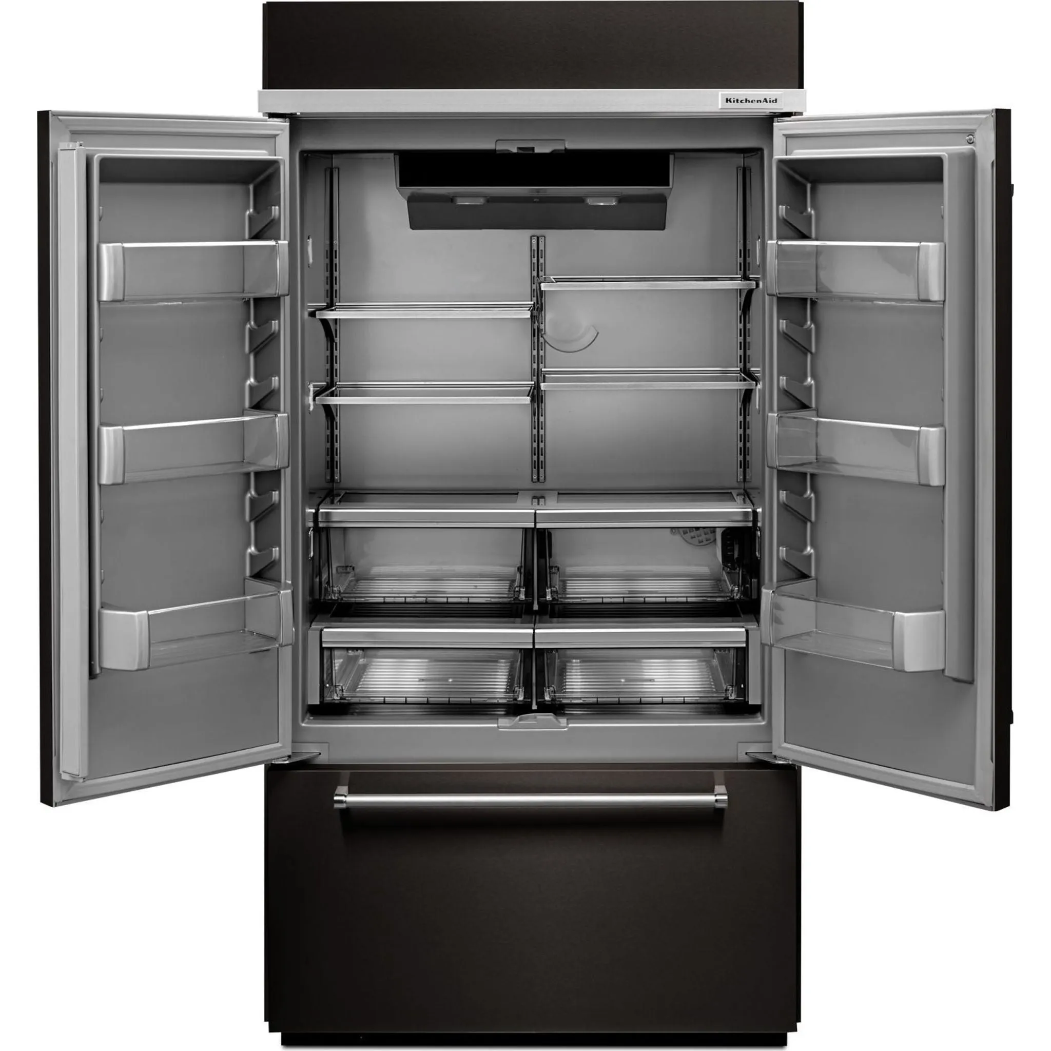 KitchenAid French Door Fridge (KBFN502EBS) - Black Stainless Steel with PrintShield™ Finish