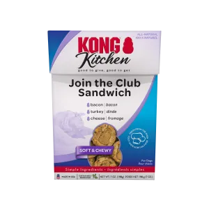 KONG Kitchen Soft & Chewy Join The Club Sandwich Dog Treat (7 oz)