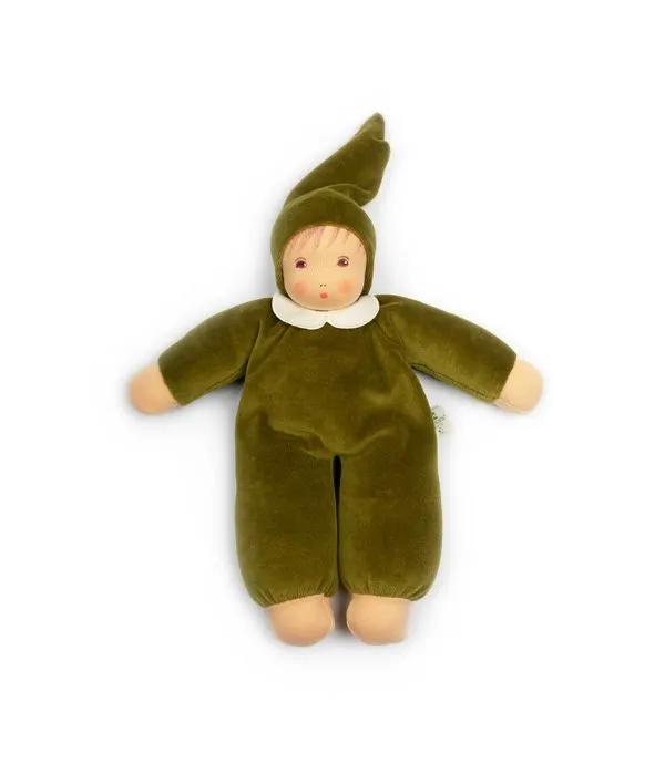 Nanchen Natur Organic Soft Doll NANI, Forest Green