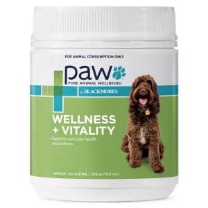 PAW By Blackmores Dog Supplement Wellness & Vitality Chews 300g