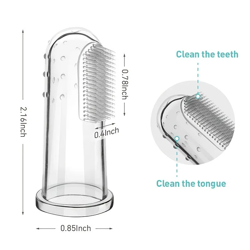 Pet Finger Toothbrush Soft Bristle for Dogs  Cats