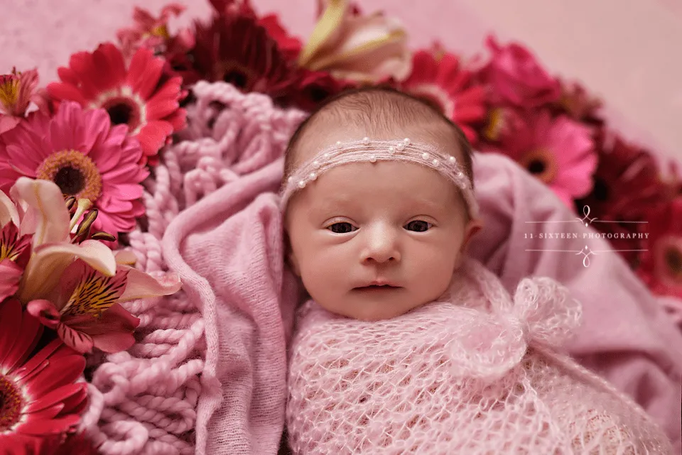 Pink Pearls Mohair Halo Tieback Headband