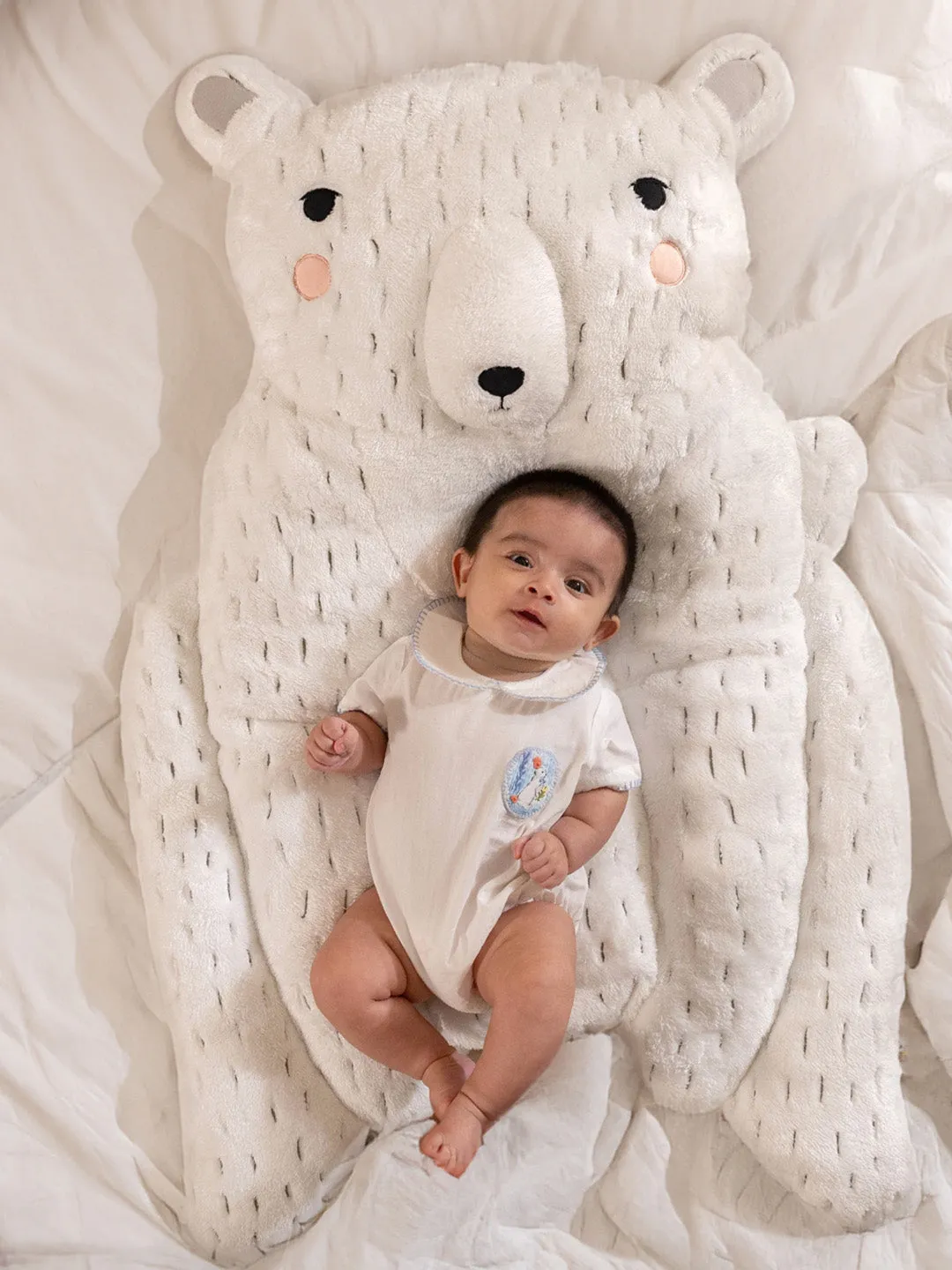 Polar Bear Baby Pillow - Nap Mat