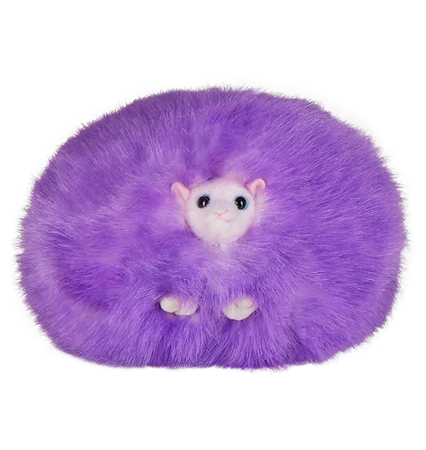 Purple Pygmy Puff Plush with Sound