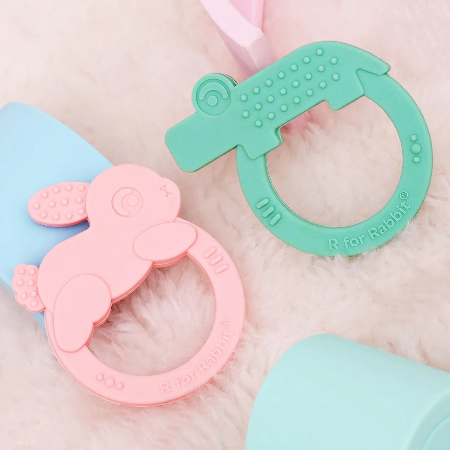 R for Rabbit Tiny Bites Zoobie Teethers (Pack of 2)