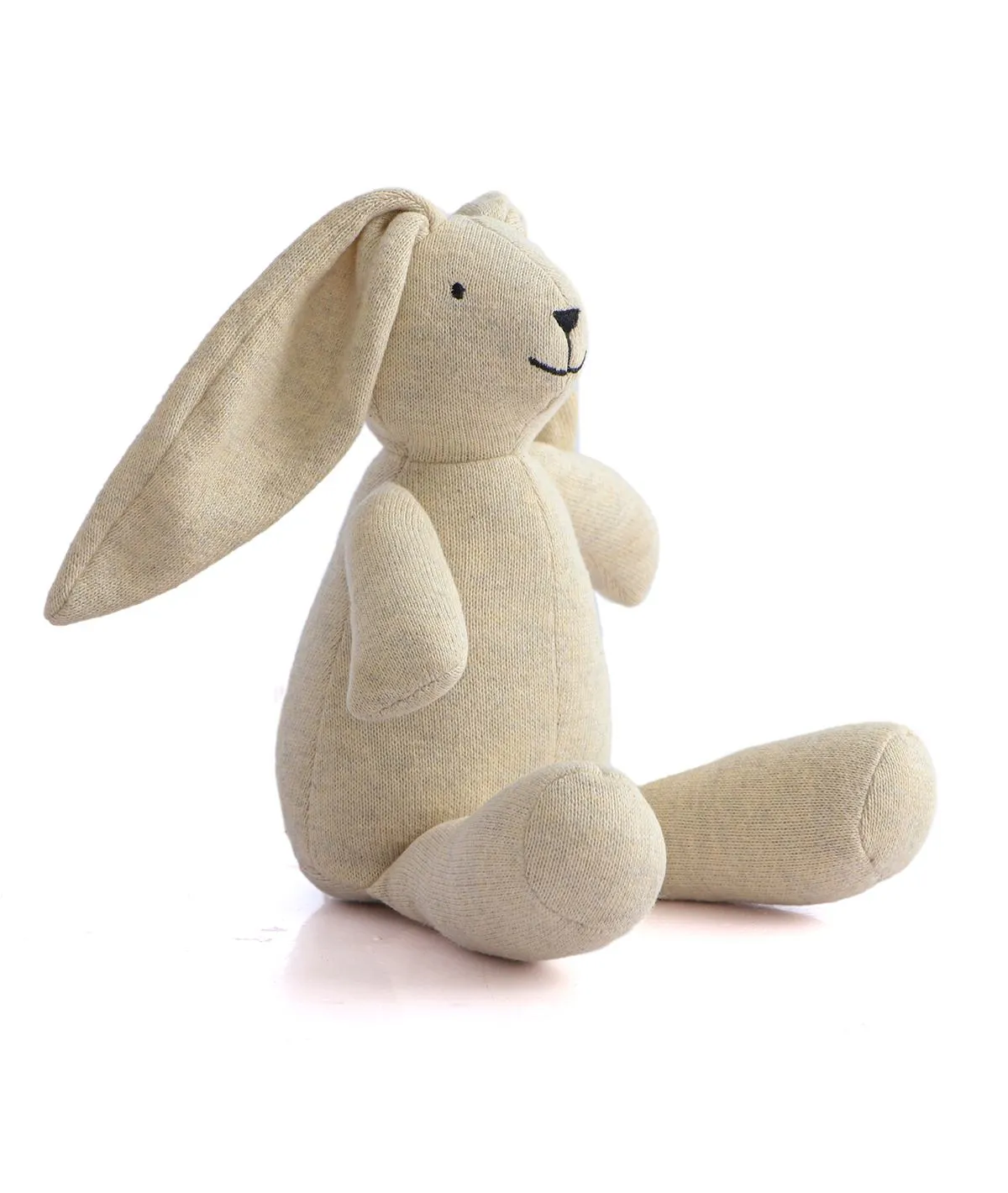 Rabbit Natural Melange 100% Cotton Knitted Stuffed Soft Toy for Babies / Kids