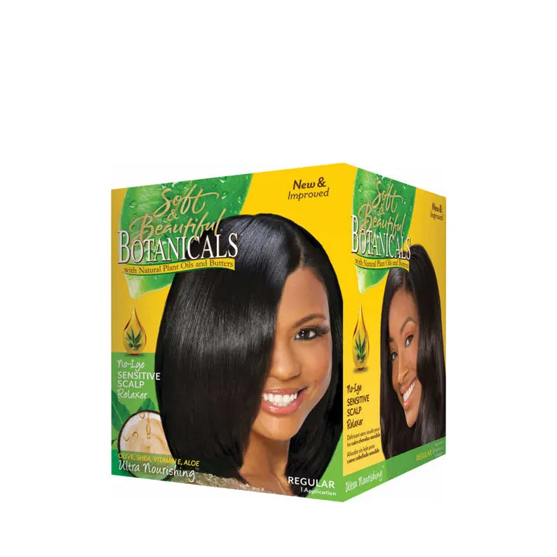 SOFT & BEAUTIFUL BOTANICALS No-Lye Sensitive Scalp Relaxer KIT