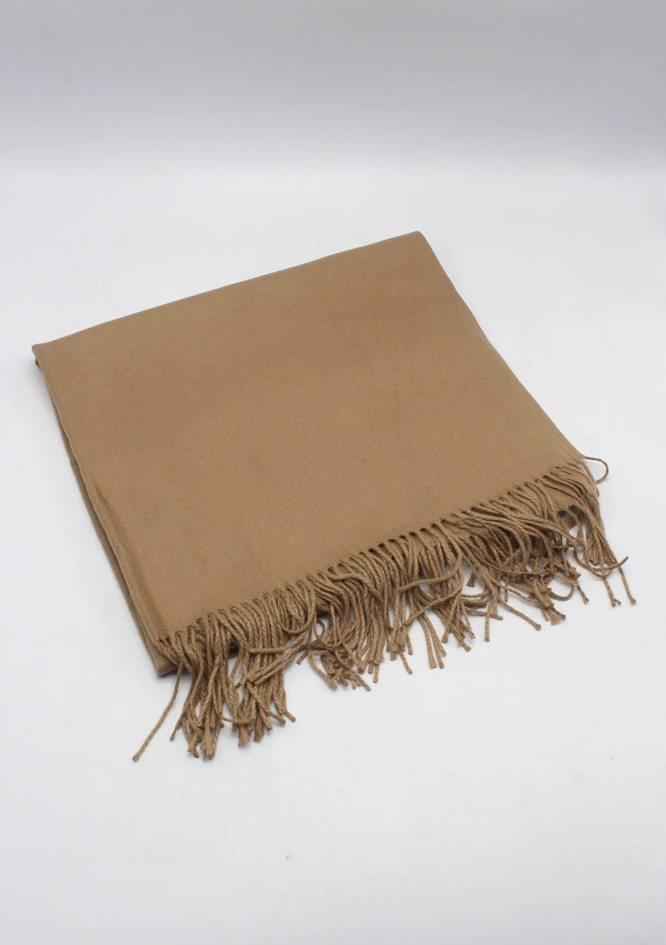 Soft and Warm Caramel Color Woolen Shawl