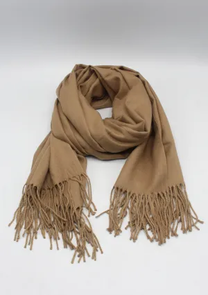 Soft and Warm Caramel Color Woolen Shawl