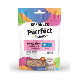 Sparkles Cat Purrfectlicious Meaty Bites Soft Duck Bites 50g