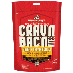 Stella & Chewy's Crav'n Bac'n Bites Bacon & Chicken Recipe Dog Treats 8.25oz