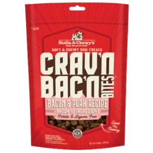 Stella & Chewy's Crav'n Bac'n Bites Bacon & Pork Recipe Dog Treats 8.25oz