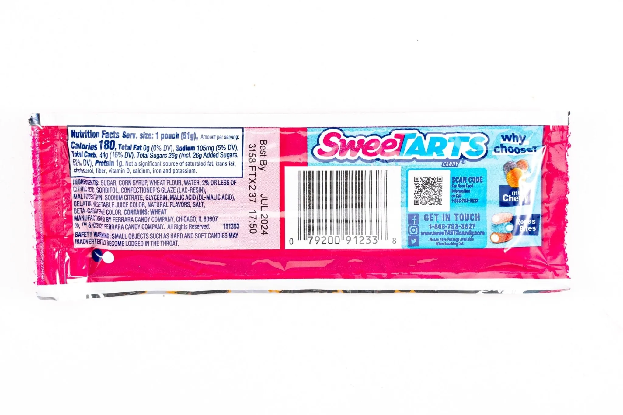 Sweetarts Soft and Chewy Ropes Cherry Punch Candy (1.8 oz)