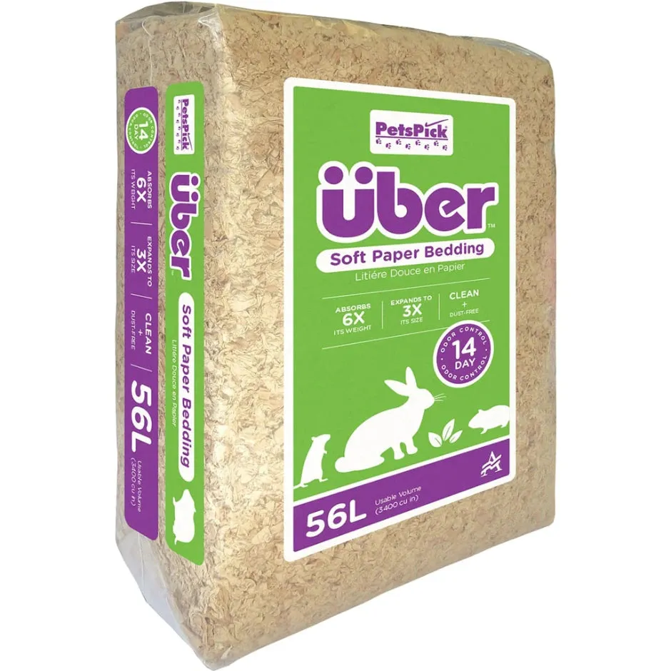 Uber Soft Paper Pet Bedding Natural