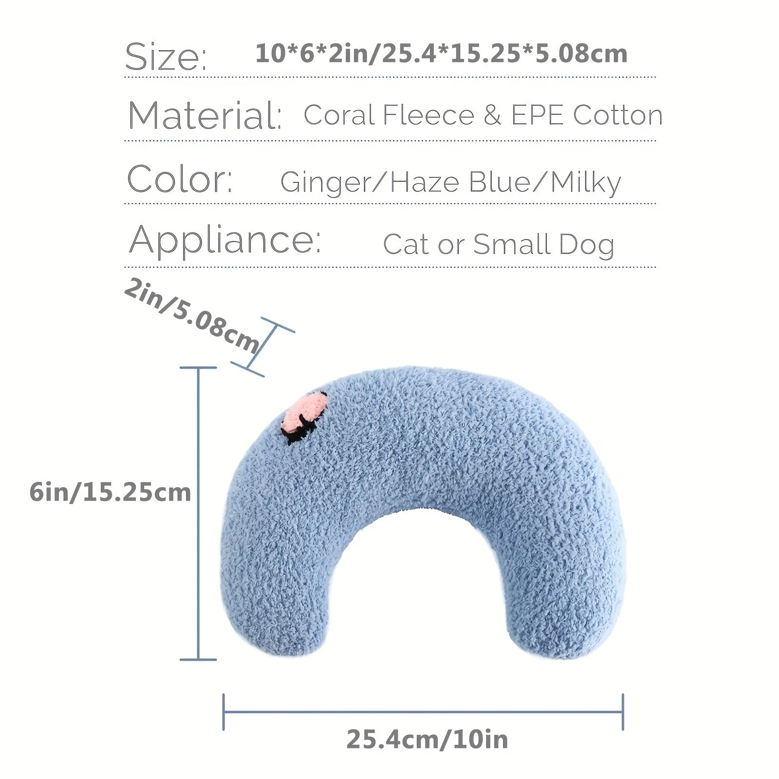 Ultra Soft Calming Toy Perfect Pillow for Cats