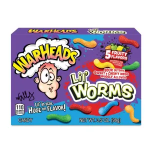 Warheads Lil' Worms Theater Box 99g